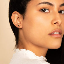 Load image into Gallery viewer, 14K Gold Ball Earrings - Small Sphere Rose