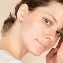 Load image into Gallery viewer, 14K White Gold Hoop Earrings - Mini Hoops