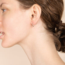 Load image into Gallery viewer, 14K White Gold Hoop Earrings - Mini Hoops