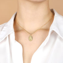 Load image into Gallery viewer, Gold Heart and Cross Necklace - Ina Gold