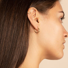 Load image into Gallery viewer, Small Gold Hoop Earrings - Trina
