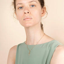 Load image into Gallery viewer, Gold Cross Necklace - Edna
